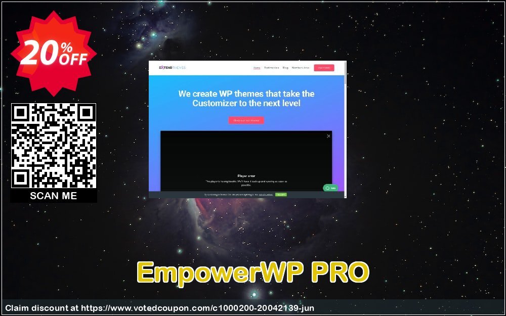 EmpowerWP PRO Coupon, discount EmpowerWP PRO - Standard License Best promotions code 2024. Promotion: wondrous deals code of EmpowerWP PRO - Standard License 2024