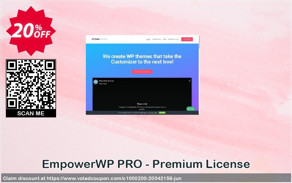 EmpowerWP PRO - Premium Plan Coupon, discount EmpowerWP PRO - Premium License Marvelous offer code 2024. Promotion: impressive promo code of EmpowerWP PRO - Premium License 2024