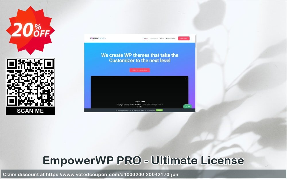 EmpowerWP PRO - Ultimate Plan Coupon, discount EmpowerWP PRO - Ultimate License Stunning offer code 2024. Promotion: special promo code of EmpowerWP PRO - Ultimate License 2024