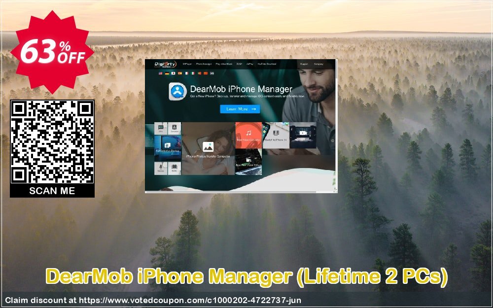DearMob iPhone Manager, Lifetime 2 PCs  Coupon Code Jun 2024, 63% OFF - VotedCoupon