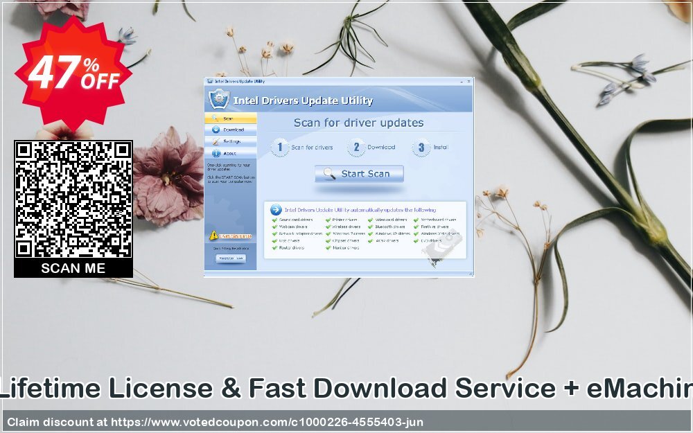 eMAChines Drivers Update Utility + Lifetime Plan & Fast Download Service + eMAChines Access Point, Bundle - $70 OFF  Coupon, discount eMachines Drivers Update Utility + Lifetime License & Fast Download Service + eMachines Access Point (Bundle - $70 OFF) imposing offer code 2024. Promotion: imposing offer code of eMachines Drivers Update Utility + Lifetime License & Fast Download Service + eMachines Access Point (Bundle - $70 OFF) 2024