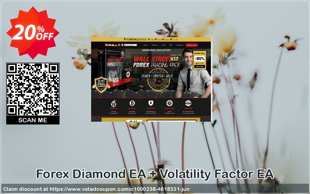 Forex Diamond EA + Volatility Factor EA Coupon, discount Forex Diamond EA + Volatility Factor EA imposing sales code 2024. Promotion: imposing sales code of Forex Diamond EA + Volatility Factor EA 2024