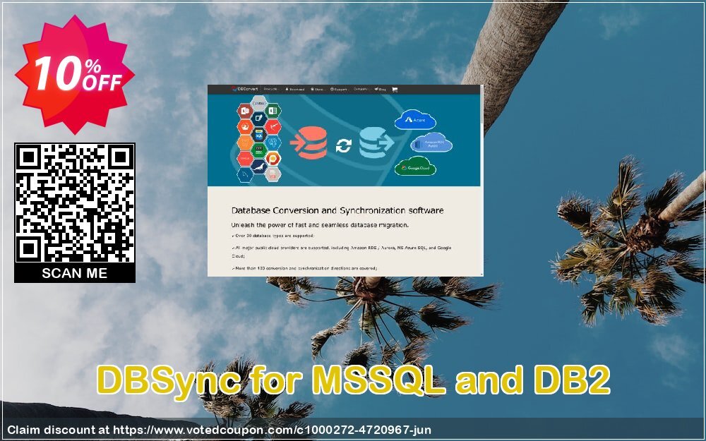 DBSync for MSSQL and DB2 Coupon, discount DBSync for MSSQL and DB2 amazing discount code 2024. Promotion: amazing discount code of DBSync for MSSQL and DB2 2024