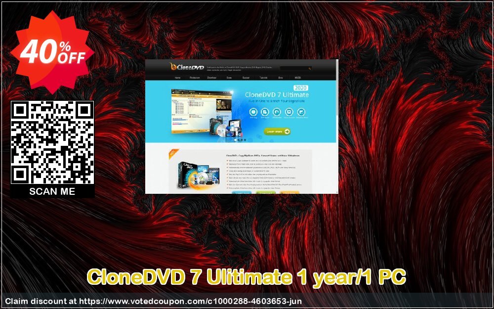 CloneDVD 7 Ulitimate Yearly/1 PC