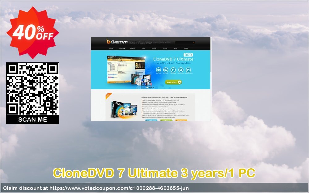 CloneDVD 7 Ultimate 3 years/1 PC