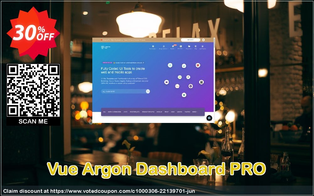 Vue Argon Dashboard PRO Coupon, discount YK6K. Promotion: exclusive sales code of Vue Argon Dashboard PRO 2024