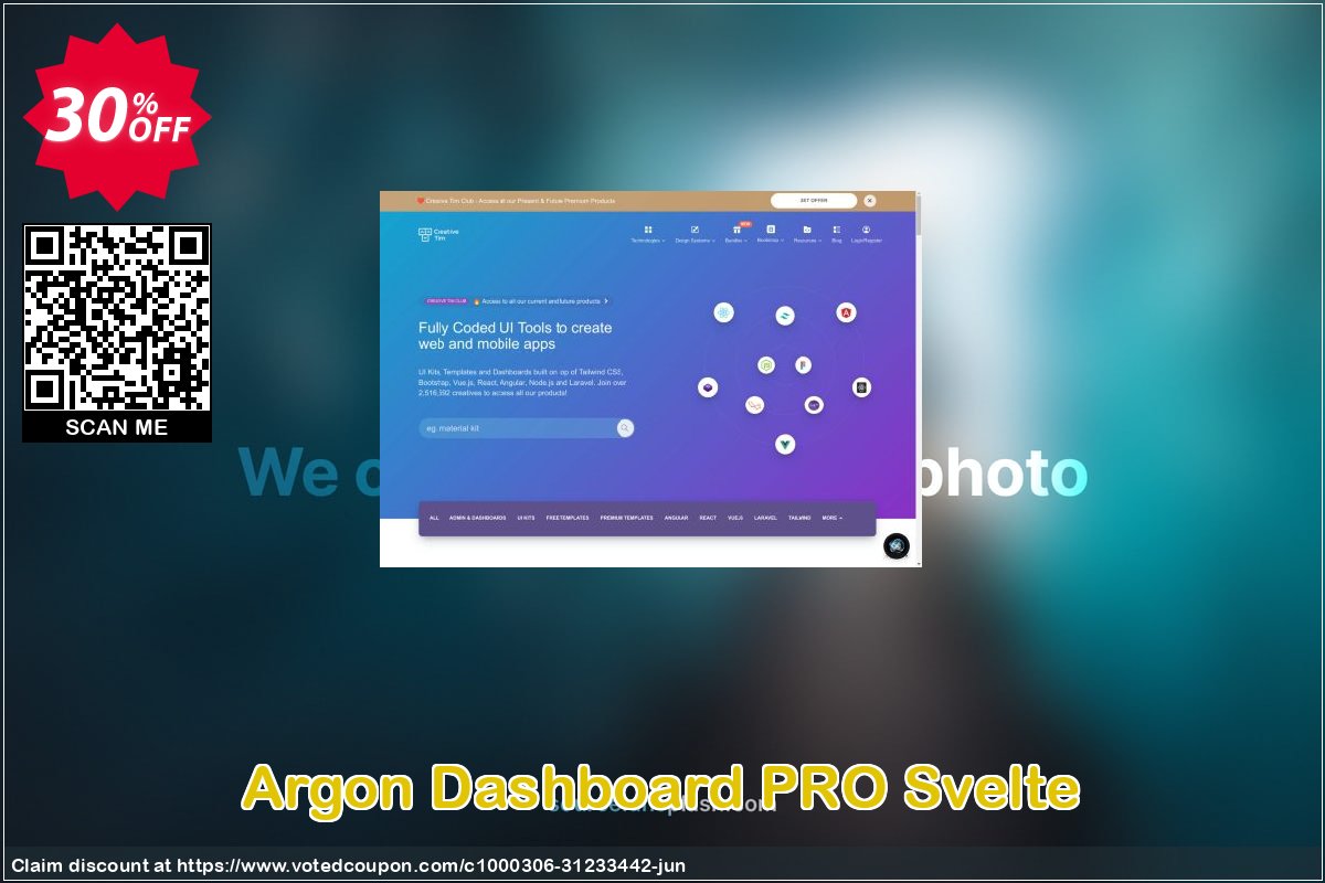 Argon Dashboard PRO Svelte Coupon, discount Argon Dashboard PRO Svelte Amazing deals code 2024. Promotion: Amazing deals code of Argon Dashboard PRO Svelte 2024