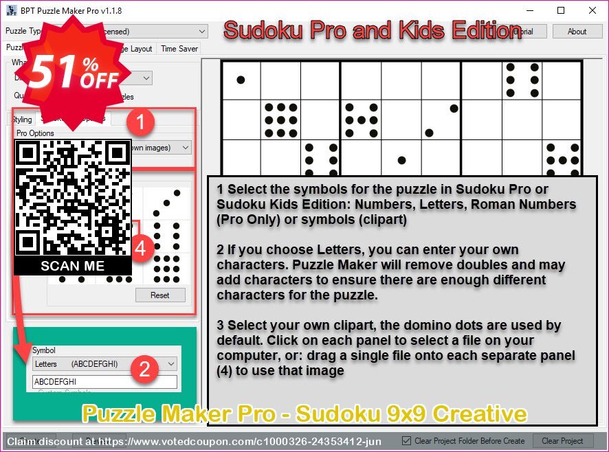 Puzzle Maker Pro - Sudoku 9x9 Creative
