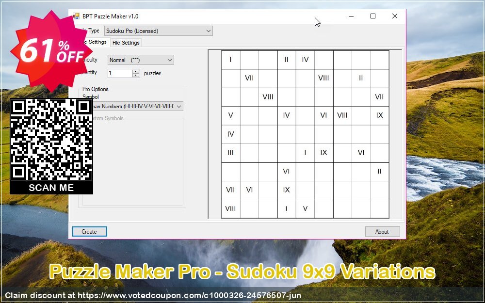 Puzzle Maker Pro - Sudoku 9x9 Variations