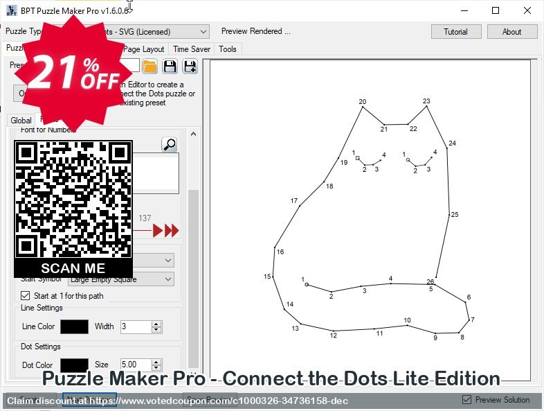 Puzzle Maker Pro - Connect the Dots Lite Edition