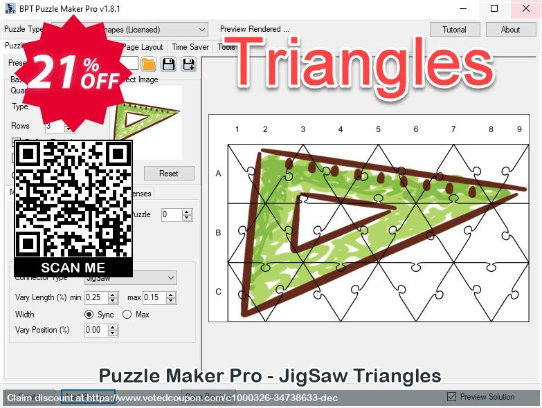 Puzzle Maker Pro - JigSaw Triangles