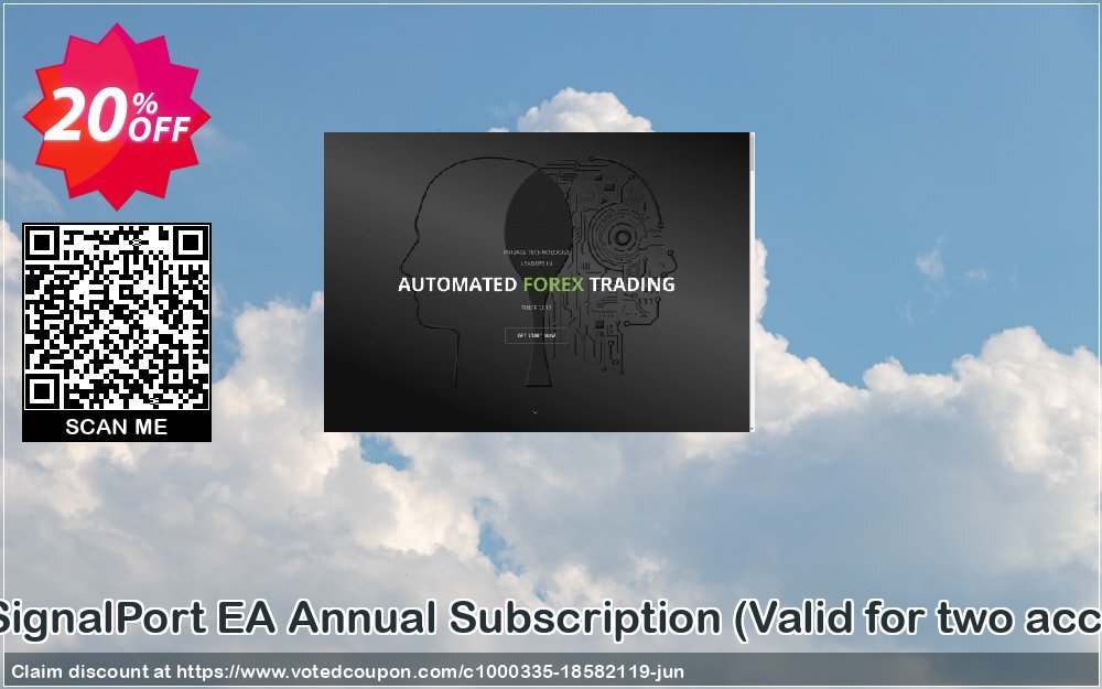 ForexSignalPort EA Annual Subscription, Valid for two accounts 