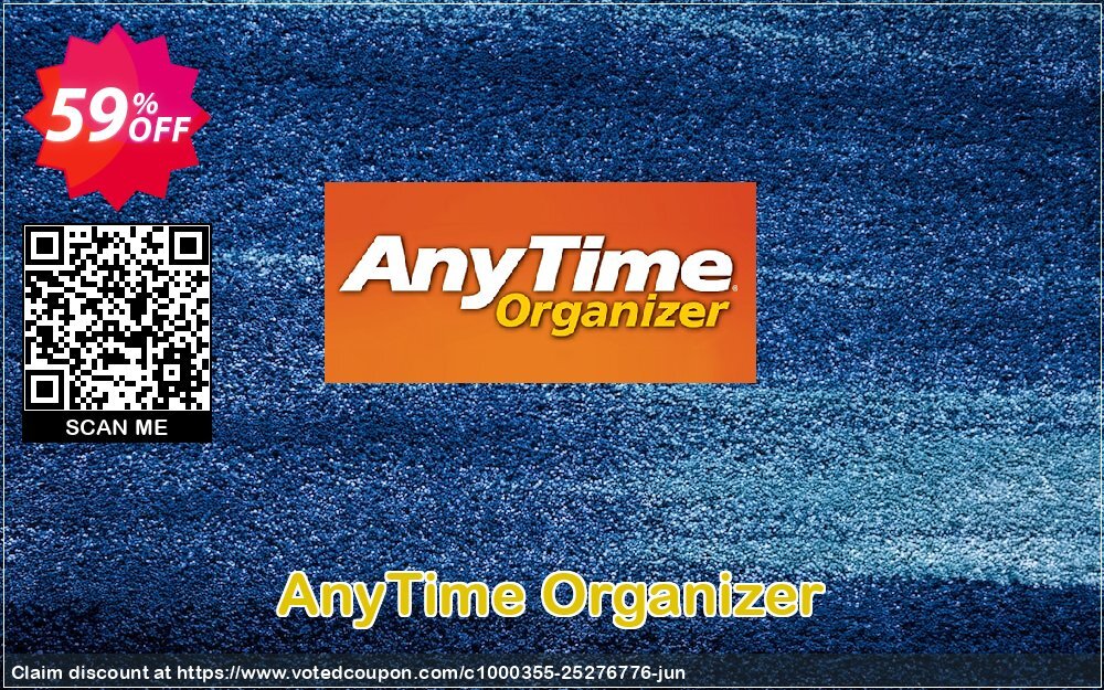 AnyTime Organizer Coupon, discount AnyTime® Organizer Standard 16 Fearsome deals code 2024. Promotion: awful promotions code of AnyTime® Organizer Standard 16 2024