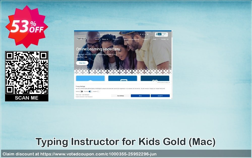 Typing Instructor for Kids Gold, MAC  Coupon, discount TYPENOW. Promotion: wonderful discounts code of Typing Instructor® for Kids Gold – Mac 2024