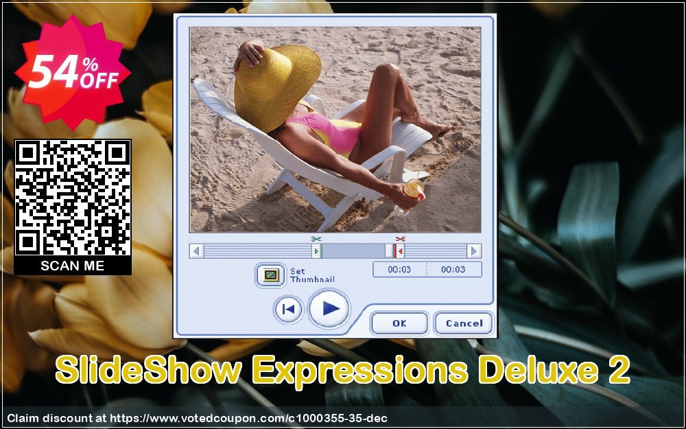 SlideShow Expressions Deluxe 2 Coupon, discount 30% OFF SlideShow Expressions Deluxe 2, verified. Promotion: Amazing promo code of SlideShow Expressions Deluxe 2, tested & approved