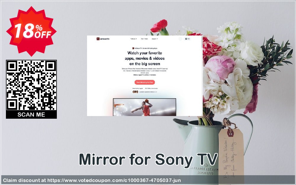 Mirror for Sony TV Coupon, discount Mirror for Sony TV stunning promotions code 2024. Promotion: stunning promotions code of Mirror for Sony TV 2024