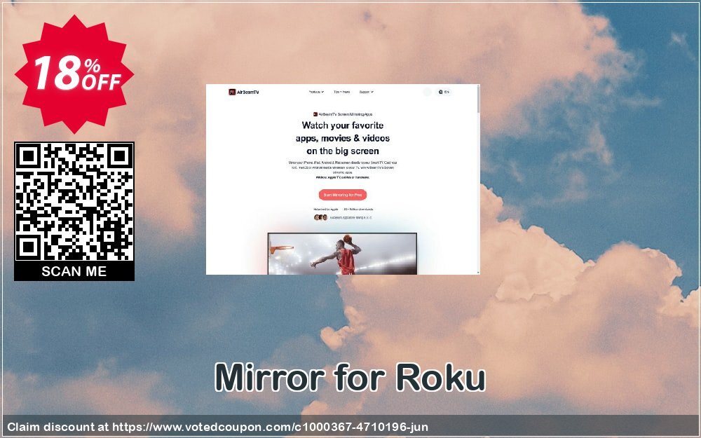 Mirror for Roku Coupon, discount Mirror for Roku dreaded promotions code 2024. Promotion: dreaded promotions code of Mirror for Roku 2024