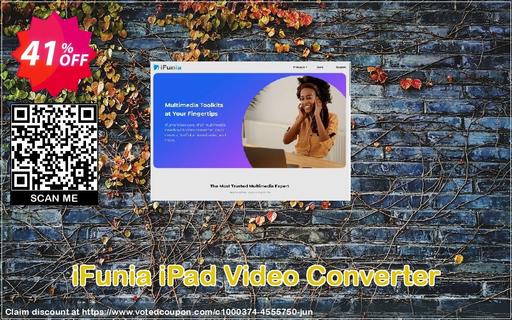 iFunia iPad Video Converter Coupon, discount iFunia iPad Video Converter fearsome deals code 2024. Promotion: fearsome deals code of iFunia iPad Video Converter 2024