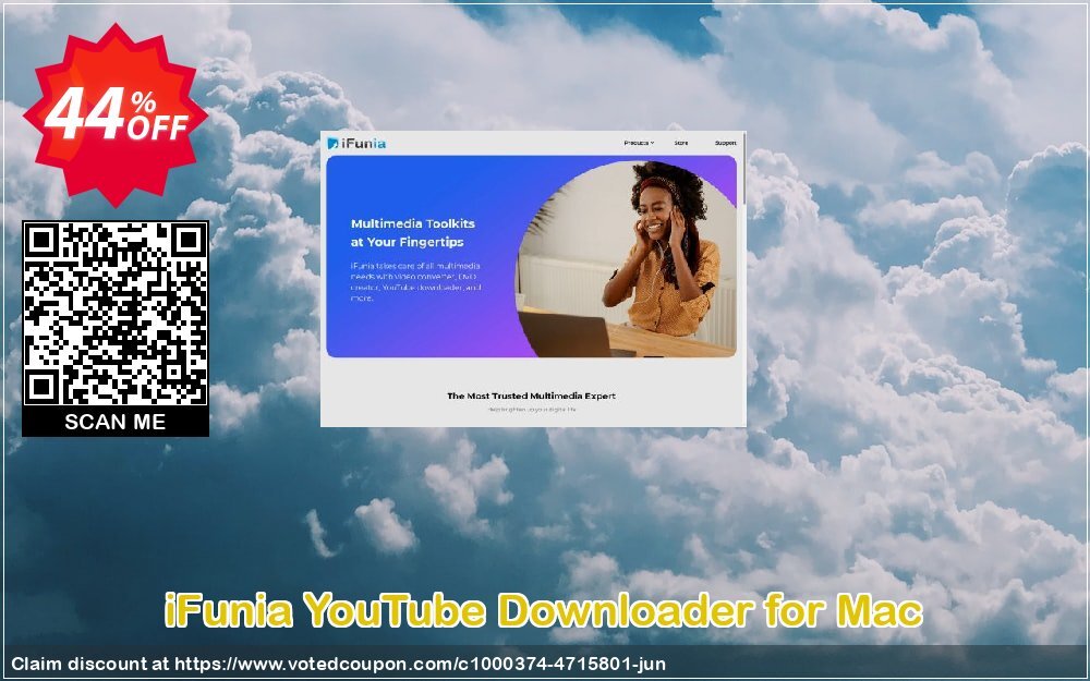 iFunia YouTube Downloader for MAC voted-on promotion codes