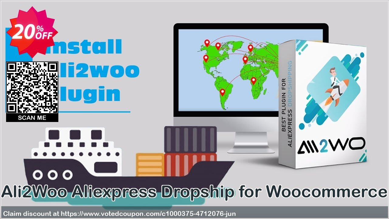 Ali2Woo Aliexpress Dropship for Woocommerce Coupon, discount Aliexpress Dropship for Woocommerce staggering discount code 2024. Promotion: staggering discount code of Aliexpress Dropship for Woocommerce 2024