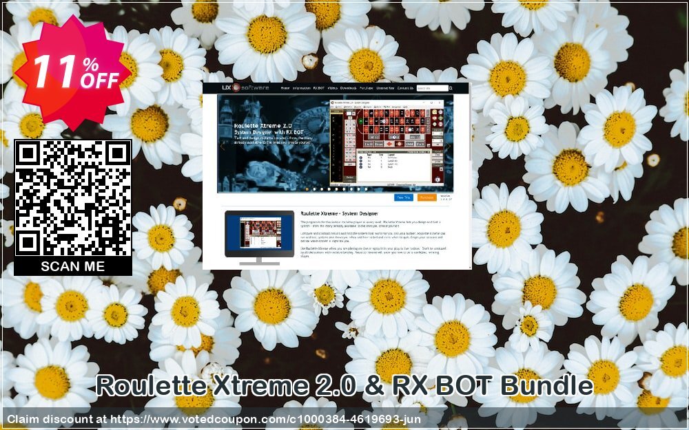 Roulette Xtreme 2.0 & RX BOT Bundle Coupon, discount Roulette Xtreme 2.0 & RX BOT Bundle excellent discounts code 2024. Promotion: excellent discounts code of Roulette Xtreme 2.0 & RX BOT Bundle 2024