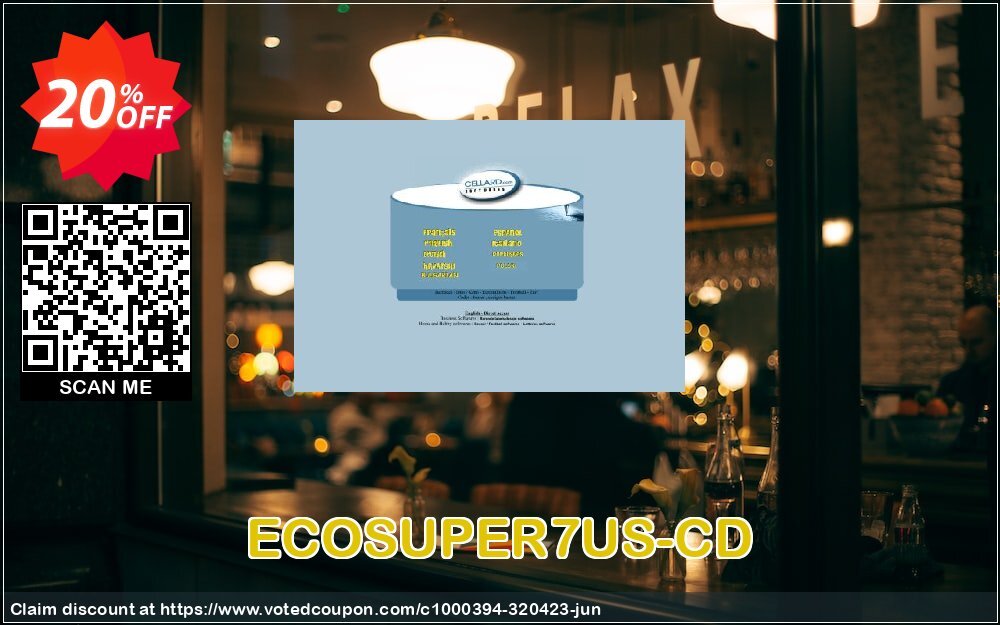 ECOSUPER7US-CD Coupon, discount ECOSUPER7US-CD super discount code 2024. Promotion: super discount code of ECOSUPER7US-CD 2024