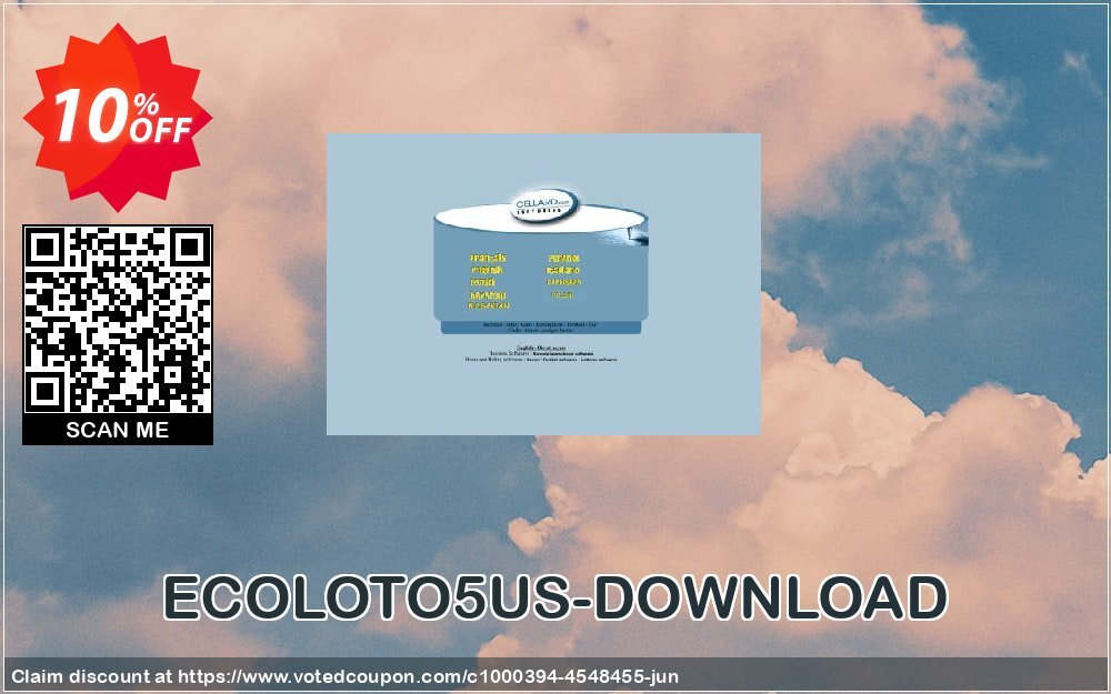 ECOLOTO5US-DOWNLOAD Coupon, discount ECOLOTO5US-DOWNLOAD imposing sales code 2024. Promotion: imposing sales code of ECOLOTO5US-DOWNLOAD 2024
