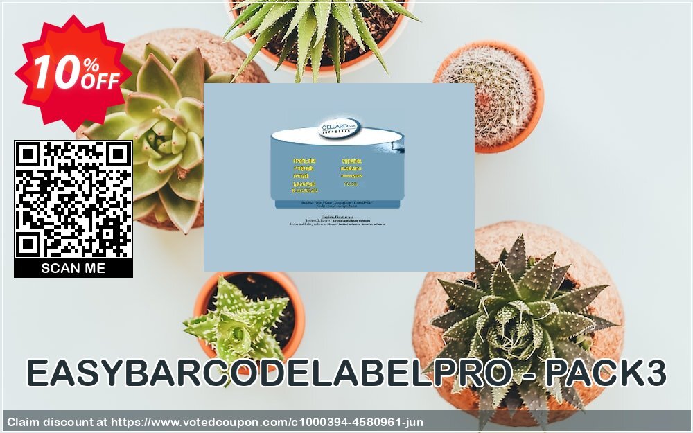 EASYBARCODELABELPRO - PACK3 Coupon, discount EASYBARCODELABELPRO - PACK3 marvelous discounts code 2024. Promotion: marvelous discounts code of EASYBARCODELABELPRO - PACK3 2024