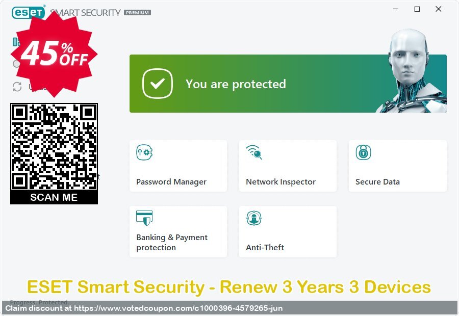 ESET Smart Security - Renew 3 Years 3 Devices Coupon Code Jun 2024, 45% OFF - VotedCoupon