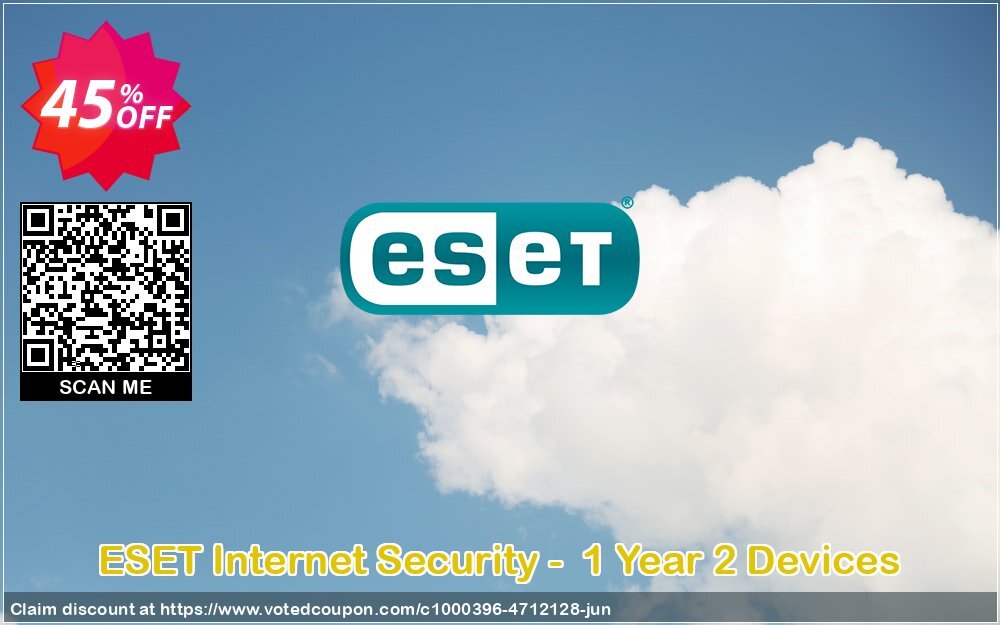 ESET Internet Security -  Yearly 2 Devices Coupon, discount ESET Internet Security - Abonnement 1 an pour 2 ordinateurs dreaded promotions code 2024. Promotion: dreaded promotions code of ESET Internet Security - Abonnement 1 an pour 2 ordinateurs 2024