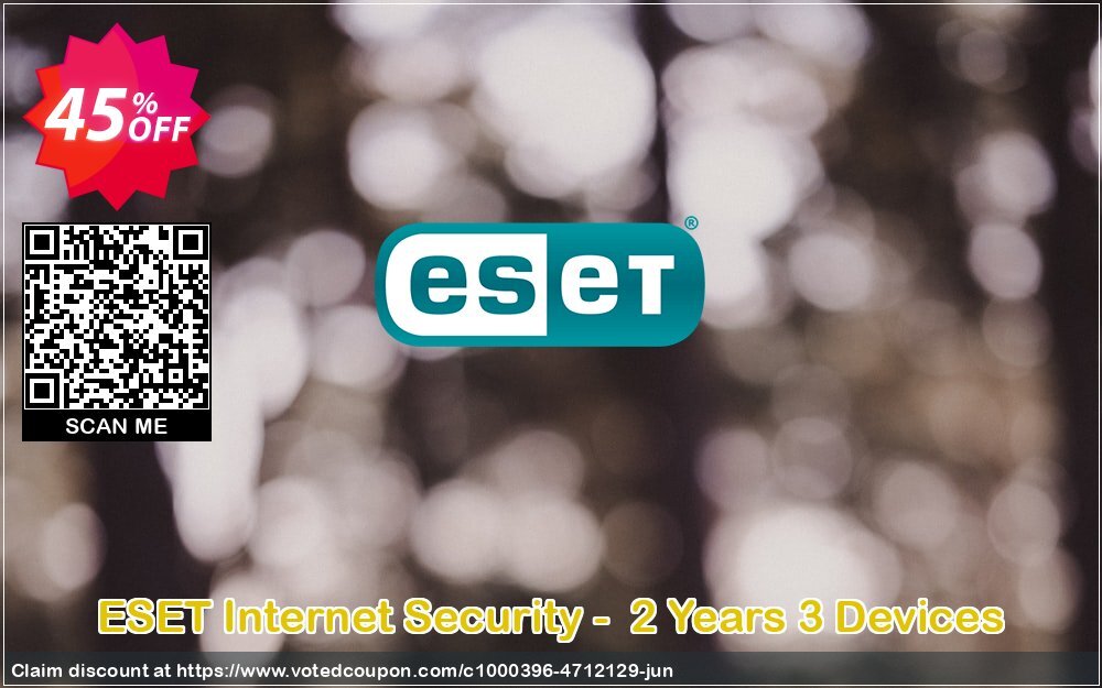 ESET Internet Security -  2 Years 3 Devices Coupon, discount ESET Internet Security - Abonnement 2 ans pour 3 ordinateurs excellent sales code 2024. Promotion: excellent sales code of ESET Internet Security - Abonnement 2 ans pour 3 ordinateurs 2024