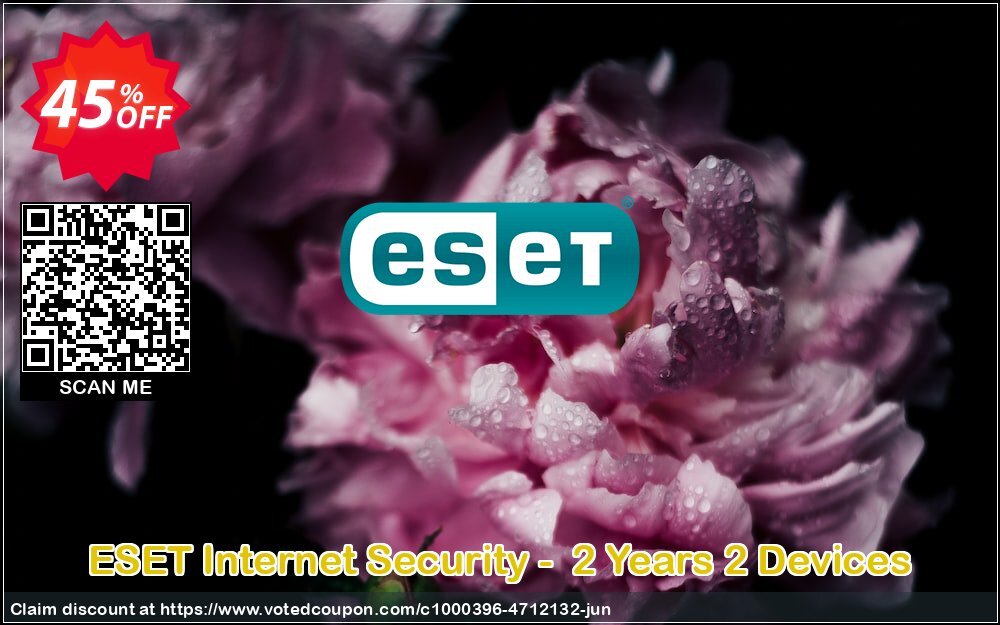 ESET Internet Security -  2 Years 2 Devices Coupon, discount ESET Internet Security - Abonnement 2 ans pour 2 ordinateurs awful discount code 2024. Promotion: awful discount code of ESET Internet Security - Abonnement 2 ans pour 2 ordinateurs 2024