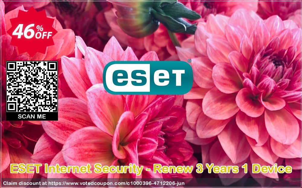 ESET Internet Security - Renew 3 Years 1 Device Coupon, discount ESET Internet Security - Reabonnement 3 ans pour 1 ordinateur big sales code 2024. Promotion: big sales code of ESET Internet Security - Reabonnement 3 ans pour 1 ordinateur 2024