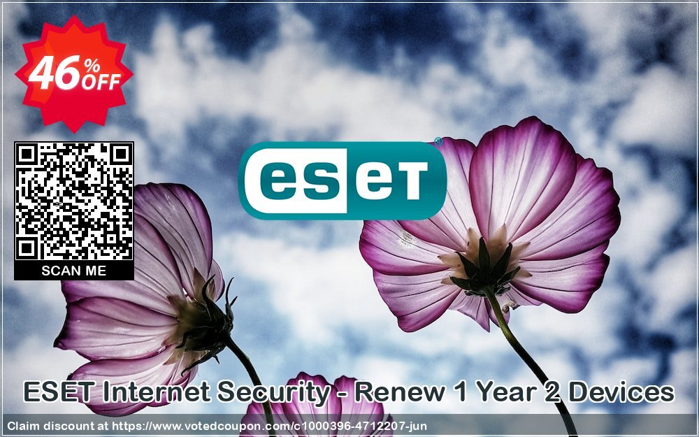 ESET Internet Security - Renew Yearly 2 Devices Coupon, discount ESET Internet Security - Reabonnement 1 an pour 2 ordinateurs hottest deals code 2024. Promotion: hottest deals code of ESET Internet Security - Reabonnement 1 an pour 2 ordinateurs 2024