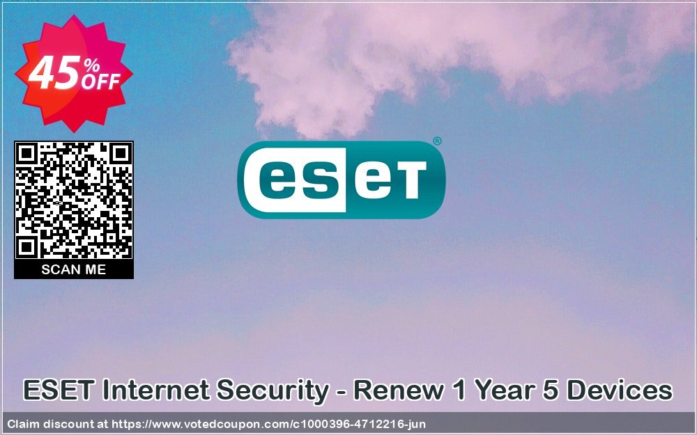 ESET Internet Security - Renew Yearly 5 Devices Coupon, discount ESET Internet Security - Reabonnement 1 an pour 5 ordinateurs stirring discount code 2024. Promotion: stirring discount code of ESET Internet Security - Reabonnement 1 an pour 5 ordinateurs 2024