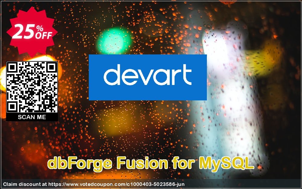 dbForge Fusion for MySQL Coupon, discount dbForge Fusion for MySQL Big sales code 2024. Promotion: amazing promotions code of dbForge Fusion for MySQL 2024