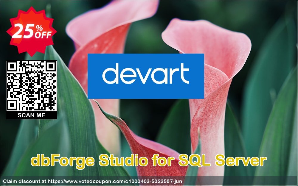 dbForge Studio for SQL Server Coupon, discount dbForge Studio for SQL Server Hottest deals code 2024. Promotion: stunning sales code of dbForge Studio for SQL Server 2024