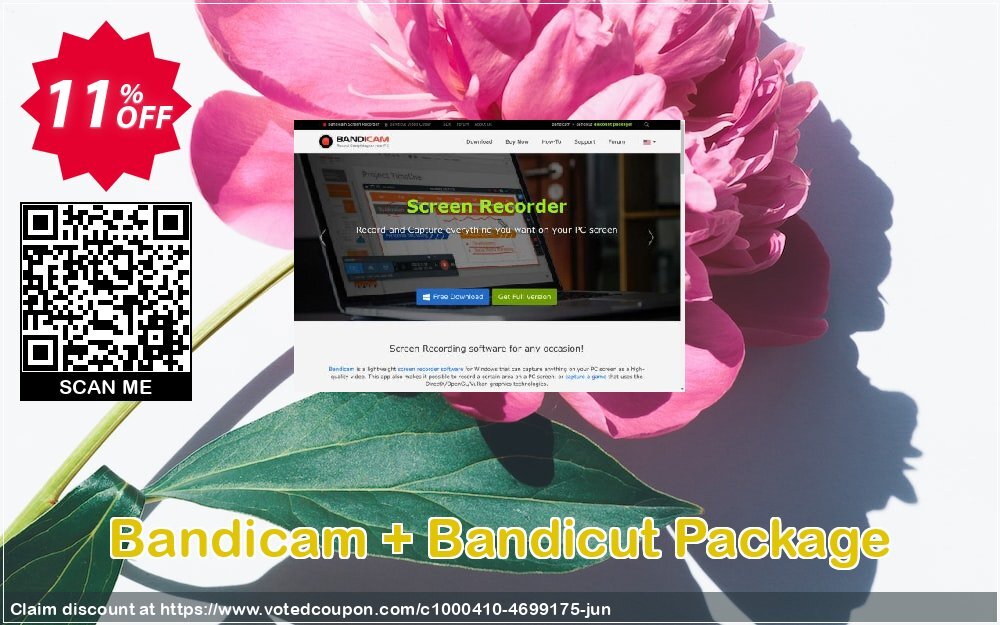 Bandicam + Bandicut Package Coupon, discount Bandicam + Bandicut Package Excellent deals code 2024. Promotion: Excellent deals code of Bandicam + Bandicut Package 2024