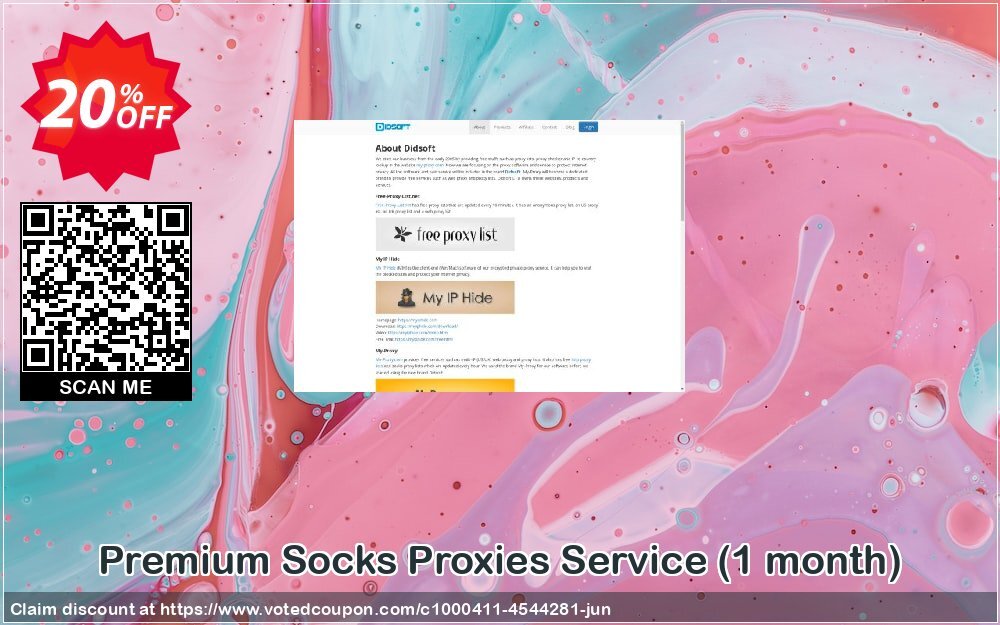 Premium Socks Proxies Service, Monthly  Coupon, discount Premium Socks Proxies Service (1 month) super discounts code 2024. Promotion: super discounts code of Premium Socks Proxies Service (1 month) 2024