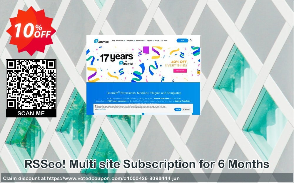 RSSeo! Multi site Subscription for 6 Months