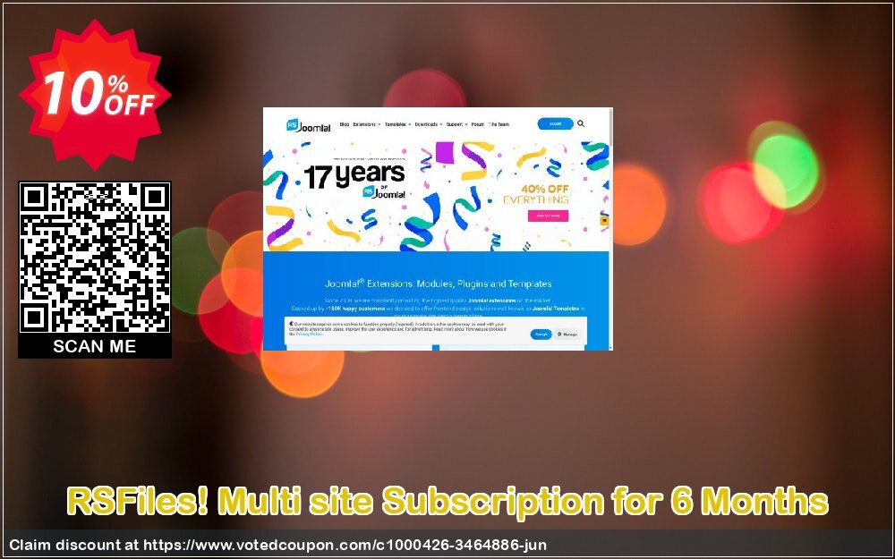 RSFiles! Multi site Subscription for 6 Months Coupon, discount RSFiles! Multi site Subscription for 6 Months marvelous discount code 2024. Promotion: marvelous discount code of RSFiles! Multi site Subscription for 6 Months 2024