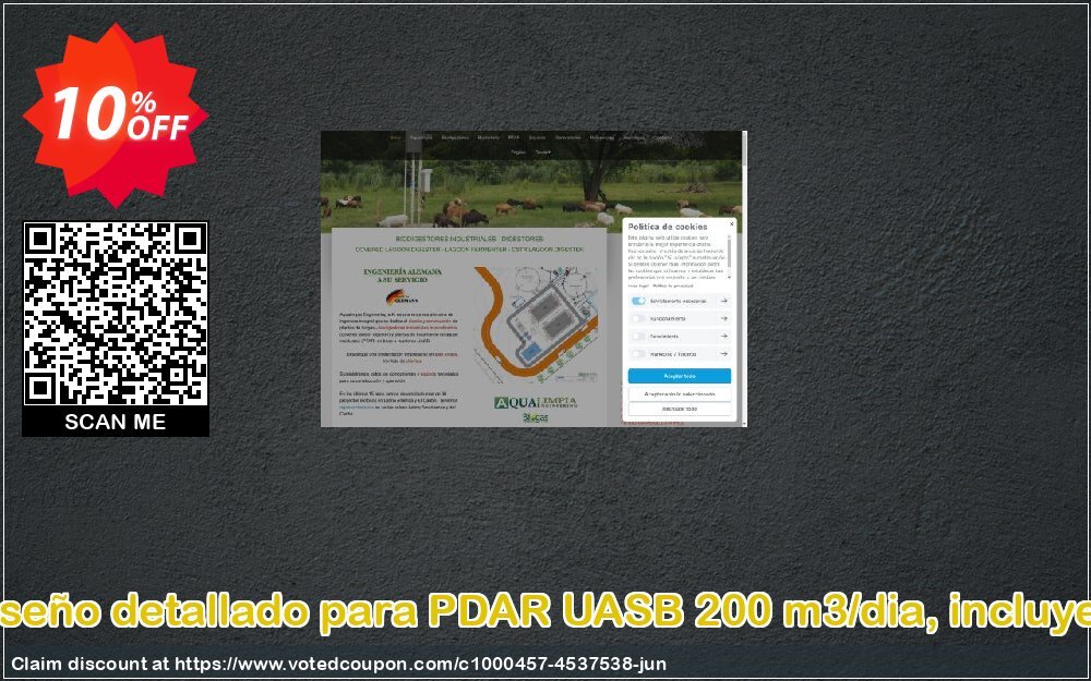 Edf y diseño detallado para PDAR UASB 200 m3/dia, incluye planos Coupon Code Jun 2024, 10% OFF - VotedCoupon