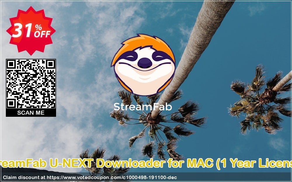 StreamFab U-NEXT Downloader for MAC, Yearly Plan  Coupon Code Jun 2024, 31% OFF - VotedCoupon