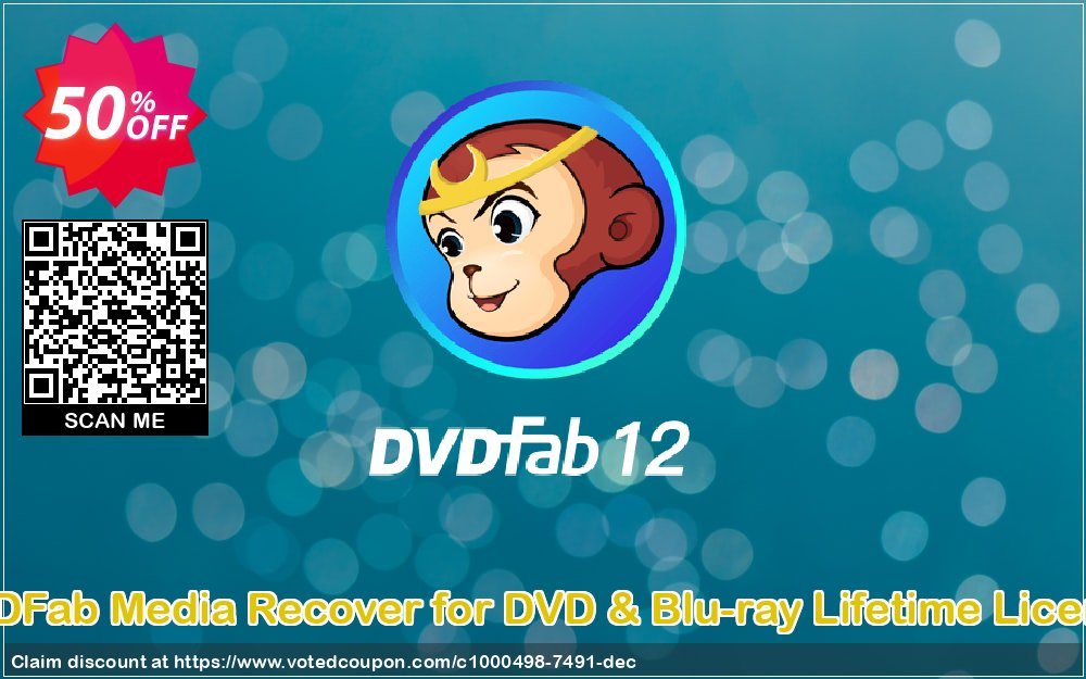 DVDFab Media Recover for DVD & Blu-ray Lifetime Plan Coupon, discount 50% OFF DVDFab Media Recover for DVD & Blu-ray Lifetime License, verified. Promotion: Special sales code of DVDFab Media Recover for DVD & Blu-ray Lifetime License, tested & approved