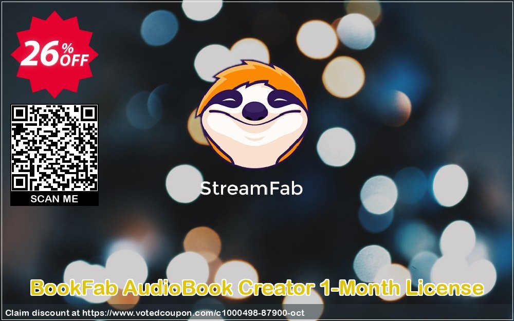 BookFab AudioBook Creator 1-Month Plan Coupon, discount . Promotion: 