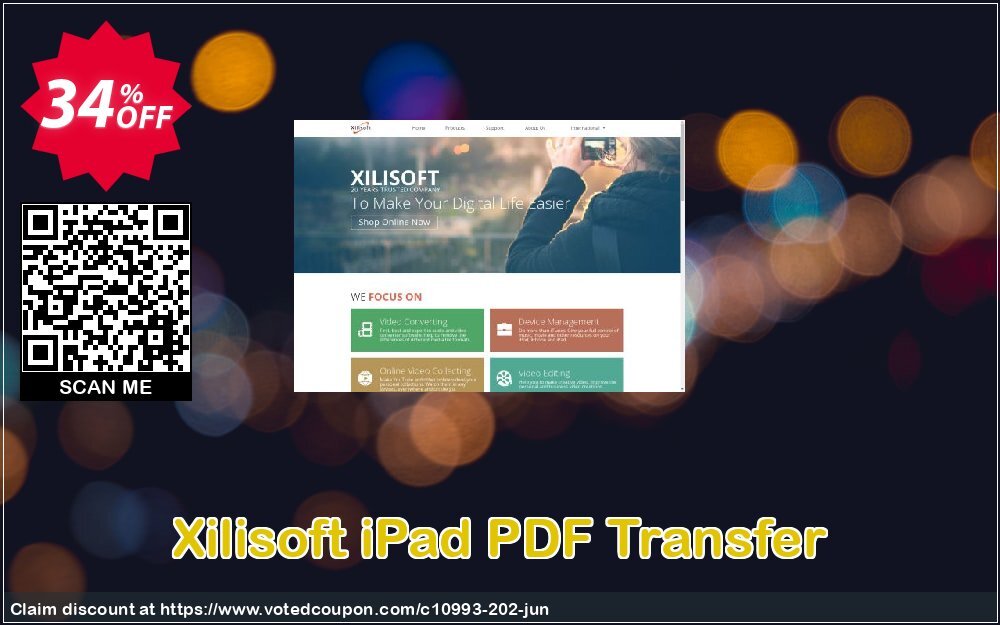 Xilisoft iPad PDF Transfer Coupon, discount 30OFF Xilisoft (10993). Promotion: Discount for Xilisoft coupon code