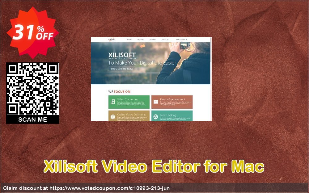 Xilisoft Video Editor for MAC Coupon Code Jun 2024, 31% OFF - VotedCoupon