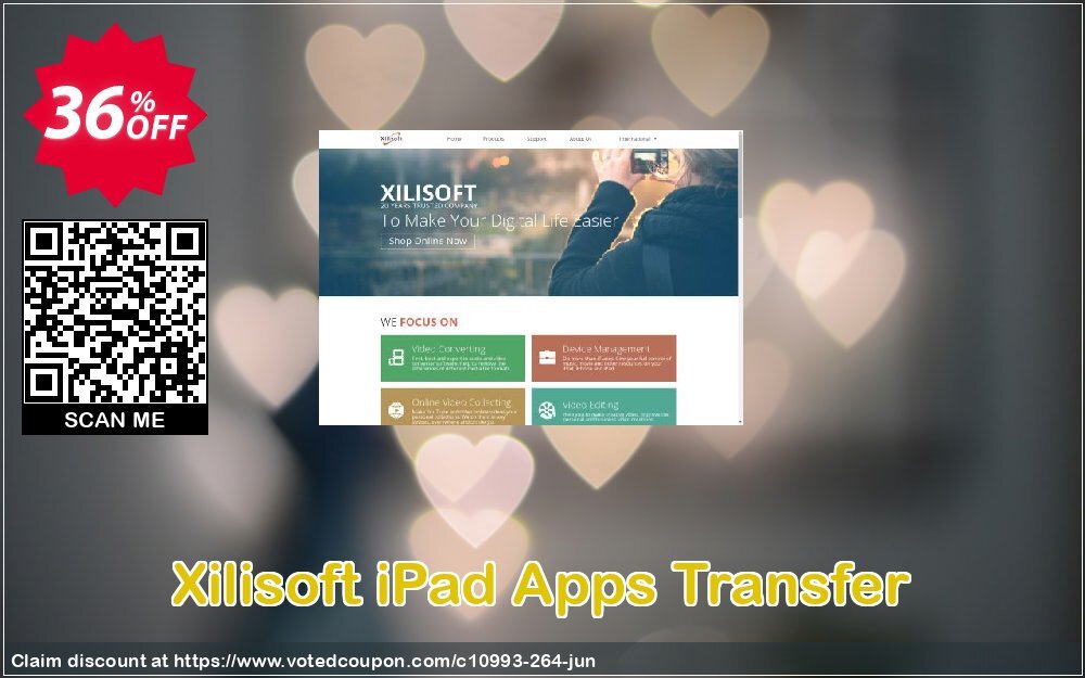 Xilisoft iPad Apps Transfer Coupon, discount 30OFF Xilisoft (10993). Promotion: Discount for Xilisoft coupon code