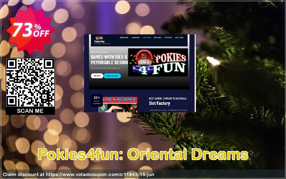 Pokies4fun: Oriental Dreams Coupon, discount Games Pack 1. Promotion: Games Pack 1