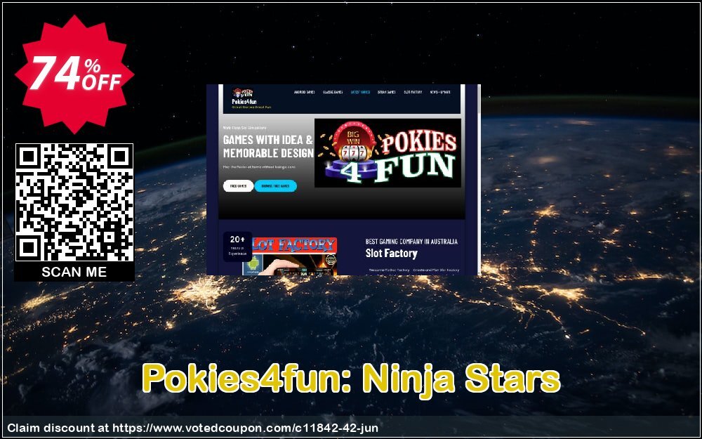 Pokies4fun: Ninja Stars Coupon, discount Games Pack 1. Promotion: Games Pack 1